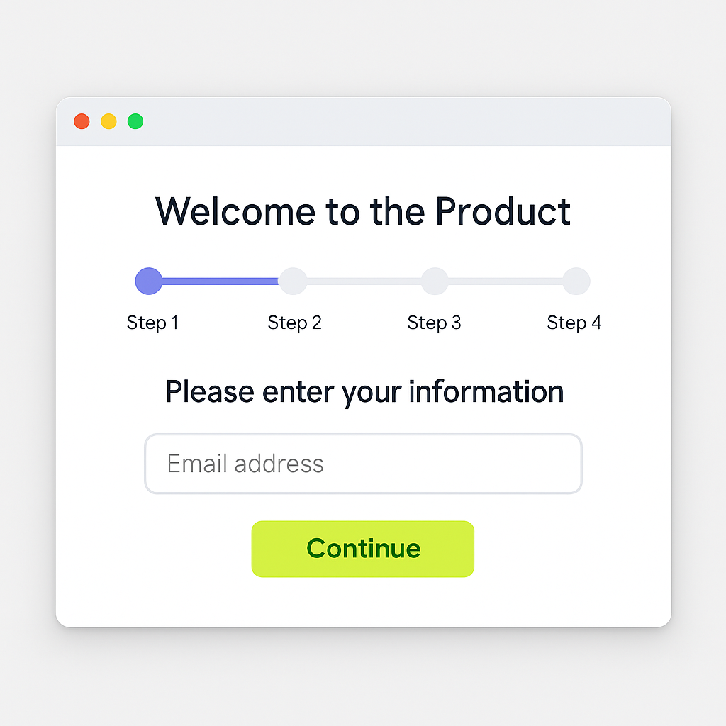 Fill out the onboarding form